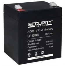 Аккумулятор свинцово-кислотный 12V, 4,5 Ач для эхолотов