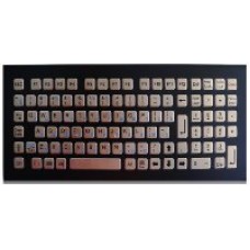 INT-CTR-K05-R01(S4Y) Промышленная клавиатура из нержавеющей стали, гальваническое покрытие из черного титана, врезная